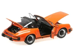 1983 Porsche 911 Carrera Targa 3.2 Orange 1/18 Diecast Model Car By Minichamps -SOLIDO Shop 100063064 3 47159.1726243281.1280.1280
