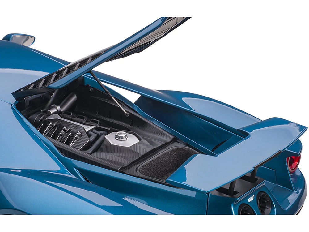 2017 Ford GT Liquid Blue Metallic 1/12 Model Car By Autoart 5 2017 Ford GT Liquid Blue Metallic 1/12 Model Car By Autoart - Image 5
