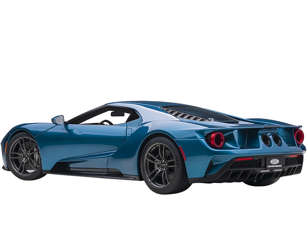 2017 Ford GT Liquid Blue Metallic 1/12 Model Car By Autoart 6 2017 Ford GT Liquid Blue Metallic 1/12 Model Car By Autoart - Image 6