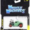 1933 Ford 3W Coupe Light Green 1/64 Diecast Model Car By Muscle Machines