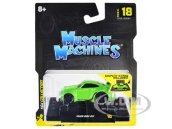 RWB 911 993 Bright Green "RAUH-Welt BEGRIFF" 1/64 Diecast Model Car By Muscle Machines