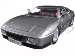 Ferrari 348 TS Grey 1/18 Diecast Model Car By Bburago