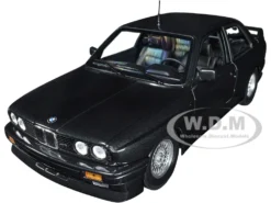 1987 BMW M3 Street Black Metallic 1/18 Diecast Model Car By Minichamps