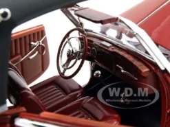 1950 Mercedes Benz 170S Cabriolet Burgundy And Black 1/18 Diecast Model Car By Signature Models -SOLIDO Shop 18123mercby05 62586.1431113805.1280.1280