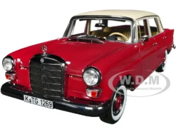 1966 Mercedes-Benz 200 Red With Beige Top 1/18 Diecast Model Car By Norev
