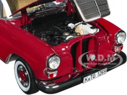 1966 Mercedes-Benz 200 Red With Beige Top 1/18 Diecast Model Car By Norev -SOLIDO Shop 183706 5 45376.1716934394.1280.1280