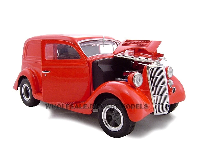 1935 Ford Sedan Delivery Red 1/24 Diecast Car By Unique Replicas 3 1935 Ford Sedan Delivery Red 1/24 Diecast Car By Unique Replicas - Image 3
