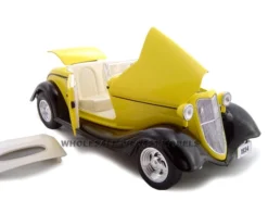 1934 Ford Convertible Custom Yellow 1/24 Diecast Car By Unique Replicas -SOLIDO Shop 18545y07 54049.1446662075.1280.1280