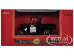 1925 Ford Model T Closed Convertible Pickup Truck Black 1/24 Diecast Model Car By Sun Star -SOLIDO Shop 1860 6 90351.1445534429.1280.1280