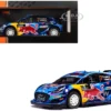 Ford Puma Rally1 #7 Pierre-Louis Loubet - Nicolas Gilsoul "Rally Sweden" (2023) 1/18 Diecast Model Car By IXO Models