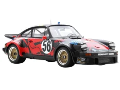 Porsche 934 #56 Jean-Louis Bousquet - Cyril Grandet - Philippe Dagoreau "JMS Racing-ASA Cachia" "24 Hours Of Le Mans" (1977) With Acrylic Display Case 1/18 Model Car By Spark