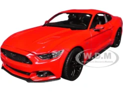 2015 Ford Mustang GT 5.0 Red "NEX Models" Series 1/24 Diecast Model Car By Welly