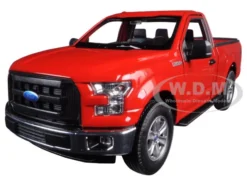 2015 Ford F-150 Regular Cab Pickup Truck Red 1/24-1/27 Diecast Model Car By Welly