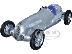 1937 Mercedes-Benz W125 Silver Metallic "NEX Models" Series 1/24 Diecast Model Car By Welly