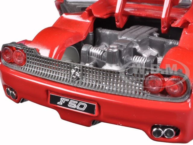 Ferrari F50 Red 1/24 Diecast Model Car By Bburago 5 Ferrari F50 Red 1/24 Diecast Model Car By Bburago - Image 5
