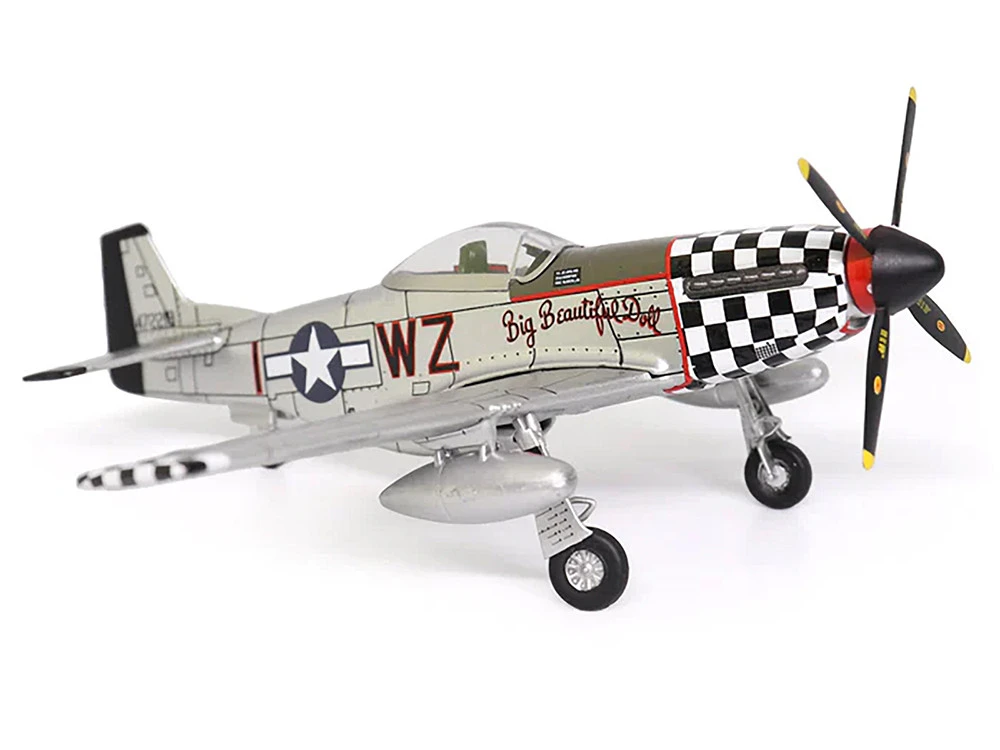 North American P-51D Mustang Fighter Aircraft "John Landers, 'Big Beautiful Doll', 84th Fighter Squadron, 78th Fighter Group, RAF Duxford, England" (1944) United States Army Air Force 1/72 Diecast Model By Militaria Die Cast 2 North American P-51D Mustang Fighter Aircraft "John Landers, 'Big Beautiful Doll', 84th Fighter Squadron, 78th Fighter Group, RAF Duxford, England" (1944) United States Army Air Force 1/72 Diecast Model By Militaria Die Cast - Image 2