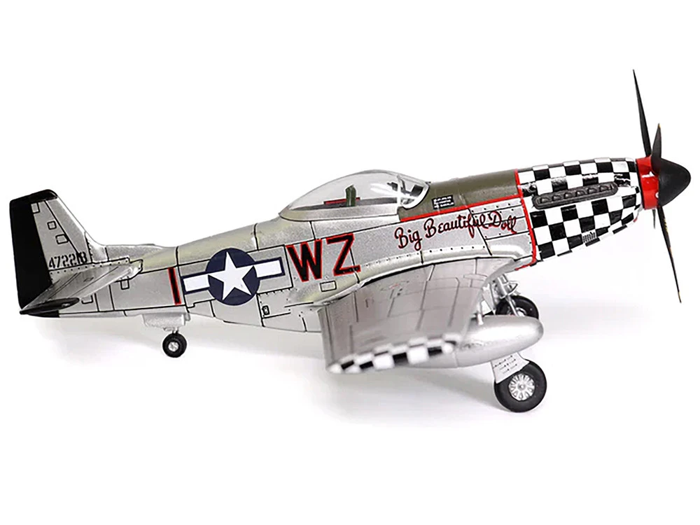 North American P-51D Mustang Fighter Aircraft "John Landers, 'Big Beautiful Doll', 84th Fighter Squadron, 78th Fighter Group, RAF Duxford, England" (1944) United States Army Air Force 1/72 Diecast Model By Militaria Die Cast 3 North American P-51D Mustang Fighter Aircraft "John Landers, 'Big Beautiful Doll', 84th Fighter Squadron, 78th Fighter Group, RAF Duxford, England" (1944) United States Army Air Force 1/72 Diecast Model By Militaria Die Cast - Image 3
