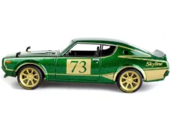 1973 Nissan Skyline 2000GT-R (KPGC110) #73 Green Metallic With Gold Stripes "Tokyo Mod" Series 1/24 Diecast Model Car By Maisto -SOLIDO Shop 32539grn 3 53183.1638678671.1280.1280