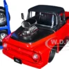 1956 Ford F-100 Pickup Truck Red And Dark Gray Metallic With Extra Wheels "Just Trucks" Series 1/24 Diecast Model Car By Jada