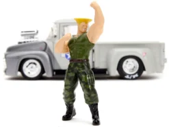1956 Ford F-100 Pickup Truck Tan And Gray Metallic And Guile Diecast Figure "Street Fighter" Video Game "Anime Hollywood Rides" Series 1/24 Diecast Model Car By Jada 17 1956 Ford F-100 Pickup Truck Tan And Gray Metallic And Guile Diecast Figure "Street Fighter" Video Game "Anime Hollywood Rides" Series 1/24 Diecast Model Car By Jada -SOLIDO Shop 34373 7 87444.1677705722.1280.1280