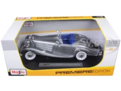 1936 Mercedes 500K Special Roadster Grey 1/18 Diecast Model Car By Maisto -SOLIDO Shop 36862gry 6 12241.1454515645.1280.1280