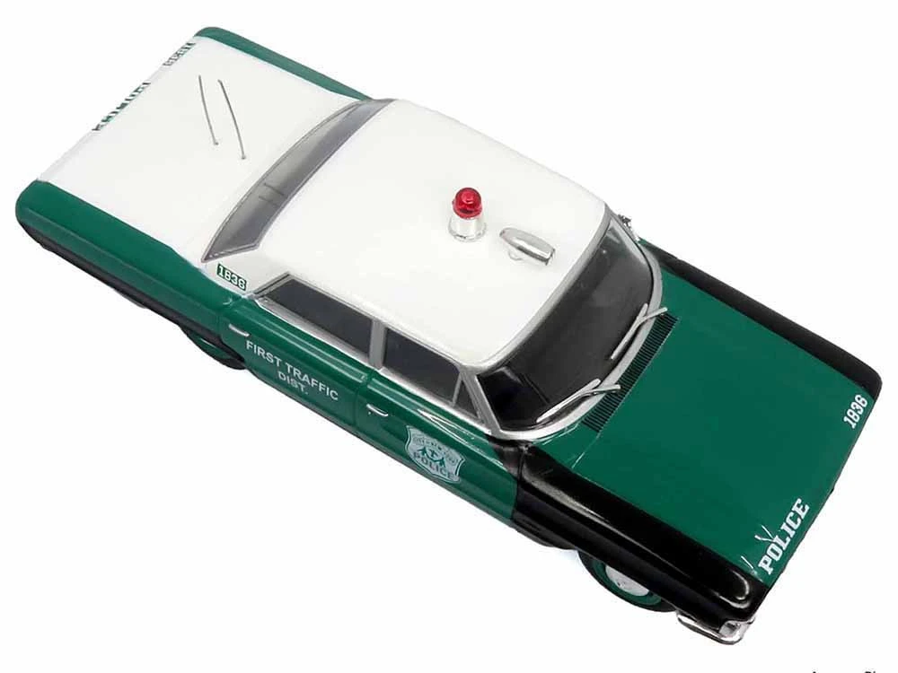 1964 Ford Galaxie 500 Police Car "New York Police Department" Black And Green With White Top Limited Edition To 504 Pieces Worldwide 1/43 Diecast Model By Iconic Replicas 6 1964 Ford Galaxie 500 Police Car "New York Police Department" Black And Green With White Top Limited Edition To 504 Pieces Worldwide 1/43 Diecast Model By Iconic Replicas - Image 6