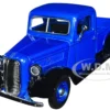 1937 Ford Pickup Truck Blue Metallic And Black "American Classics" 1/24 Diecast Model Car By Motormax
