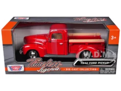 1940 Ford Pickup Truck Red 1/24 Diecast Model Car By Motormax -SOLIDO Shop 73234R BOX 74344.1754501278.1280.1280
