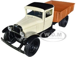 1931 Ford Model AA Pickup Truck Cream And Black "Platinum Collection" Series 1/24 Diecast Model Car By Motormax