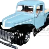 1942-47 Ford "Jailbar" Pickup Truck Blue And Black "Timeless Legends" Series 1/24 Diecast Model Car By Motormax