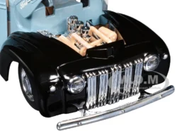 1942-47 Ford "Jailbar" Pickup Truck Blue And Black "Timeless Legends" Series 1/24 Diecast Model Car By Motormax -SOLIDO Shop 79388BL 5 37500.1722284186.1280.1280