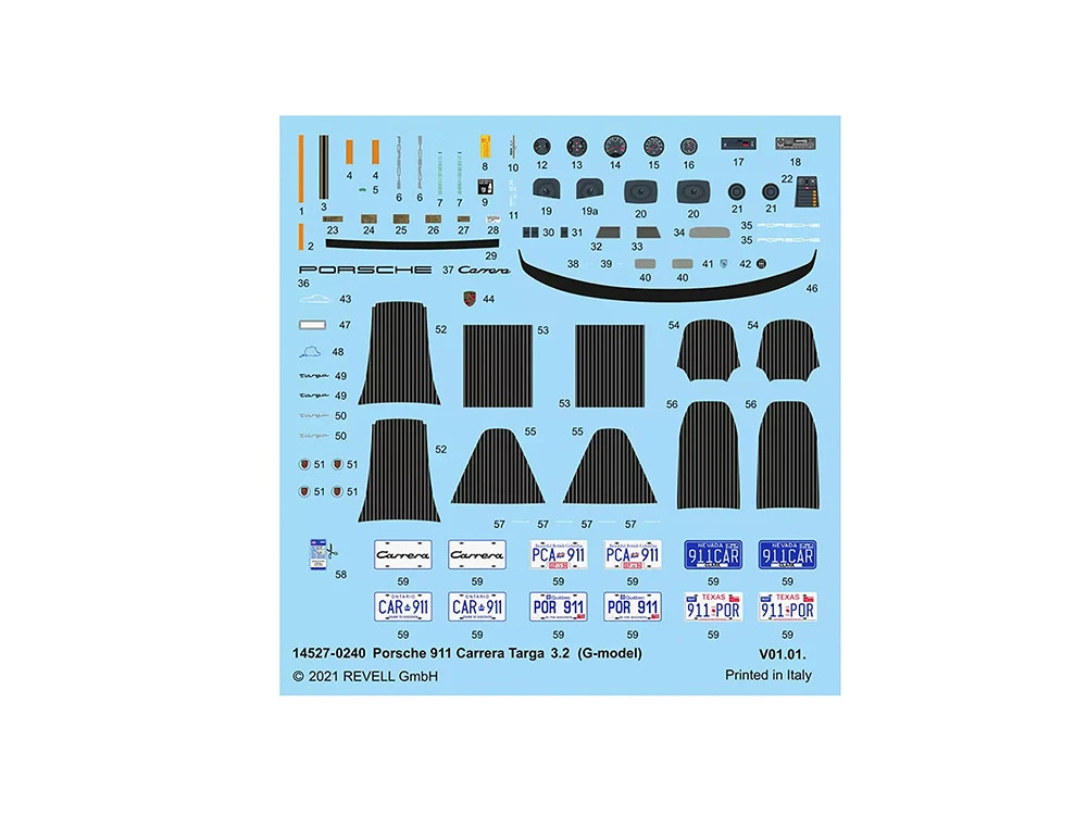 Level 4 Model Kit Porsche 911 Carrera 3.2 Targa 2-in-1 Kit 1/24 Scale Model By Revell 7 Level 4 Model Kit Porsche 911 Carrera 3.2 Targa 2-in-1 Kit 1/24 Scale Model By Revell - Image 7