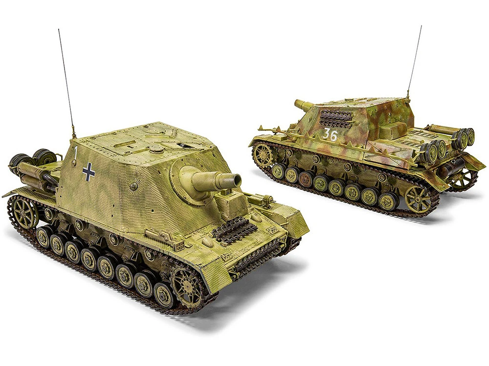 Level 3 Model Kit Sturmpanzer IV Brummbar "Mid Version" Tank With 2 Scheme Options 1/35 Plastic Model Kit By Airfix 4 Level 3 Model Kit Sturmpanzer IV Brummbar "Mid Version" Tank With 2 Scheme Options 1/35 Plastic Model Kit By Airfix - Image 4