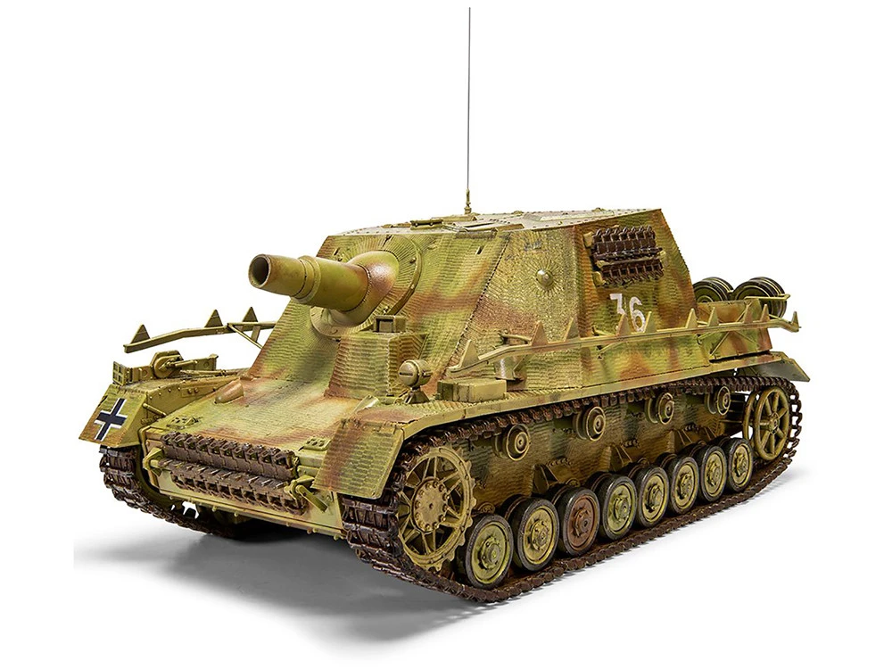 Level 3 Model Kit Sturmpanzer IV Brummbar "Mid Version" Tank With 2 Scheme Options 1/35 Plastic Model Kit By Airfix 5 Level 3 Model Kit Sturmpanzer IV Brummbar "Mid Version" Tank With 2 Scheme Options 1/35 Plastic Model Kit By Airfix - Image 5