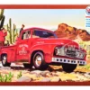 Skill 2 Model Kit 1953 Ford Pickup Truck "Baja Patrol" 1/25 Scale Model By AMT