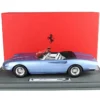 1966 Ferrari 365 California Convertible S/N 08347 "Geneve Motor Show" Light Blue Metallic With DISPLAY CASE Limited Edition To 200 Pieces Worldwide 1/18 Model Car By BBR