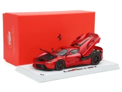 Ferrari LaFerrari Rosso Fuoco Red Metallic "One Off Special For Lewis Hamilton" With Display Case Limited Edition To 199 Pieces Worldwide 1/18 Model Car By BBR