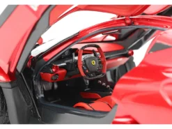 Ferrari LaFerrari Rosso Fuoco Red Metallic "One Off Special For Lewis Hamilton" With Display Case Limited Edition To 199 Pieces Worldwide 1/18 Model Car By BBR -SOLIDO Shop BBR1822H8DIE1 3 10510.1750446389.1280.1280