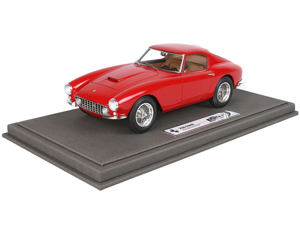 1959 Ferrari 250 SWB GT Berlinetta Paseo Corto Red With DISPLAY CASE Limited Edition To 500 Pieces Worldwide 1/18 Model Car By BBR 4 1959 Ferrari 250 SWB GT Berlinetta Paseo Corto Red With DISPLAY CASE Limited Edition To 500 Pieces Worldwide 1/18 Model Car By BBR - Image 4