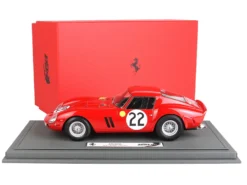 Ferrari 250 GTO #22 Leon Dernier - Jean Blaton Rosso Corsa Red 3rd Place "24 Hours Of Le Mans" (1962) Limited Edition To 200 Pieces Worldwide 1/18 Model Car By BBR