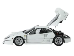 Ferrari F40 White With Silver Rims With DISPLAY CASE Limited Edition To 102 Pieces Worldwide 1/18 Diecast Model Car By BBR And Kyosho -SOLIDO Shop BBRKS014 3 49826.1742329076.1280.1280