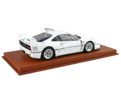 Ferrari F40 White With Silver Rims With DISPLAY CASE Limited Edition To 102 Pieces Worldwide 1/18 Diecast Model Car By BBR And Kyosho -SOLIDO Shop BBRKS014 8 43386.1742329077.1280.1280