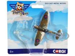 Supermarine Spitfire Fighter Aircraft "RAF" "Flying Aces" Series Diecast Model By Corgi