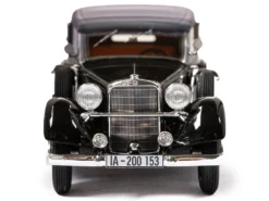 1933-37 Mercedes-Benz 290 W18 Lang Cabriolet D (Top Up) Black With Gray Top Limited Edition To 250 Pieces Worldwide 1/43 Model Car By Esval Models -SOLIDO Shop EMEU43043D 4 48218.1696285441.1280.1280