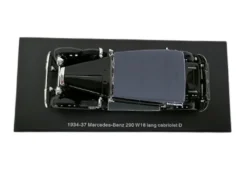 1933-37 Mercedes-Benz 290 W18 Lang Cabriolet D (Top Up) Black With Gray Top Limited Edition To 250 Pieces Worldwide 1/43 Model Car By Esval Models -SOLIDO Shop EMEU43043D 6 16209.1696285441.1280.1280
