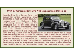 1933-37 Mercedes-Benz 290 W18 Lang Cabriolet D (Top Up) Black With Gray Top Limited Edition To 250 Pieces Worldwide 1/43 Model Car By Esval Models -SOLIDO Shop EMEU43043D 7 49111.1696281792.1280.1280