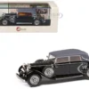 1933-37 Mercedes-Benz 290 W18 Lang Cabriolet D (Top Up) Black With Gray Top Limited Edition To 250 Pieces Worldwide 1/43 Model Car By Esval Models