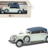 1933-37 Mercedes-Benz 290 W18 Lang Cabriolet B (Top Up) Two-Tone Gray Limited Edition To 250 Pieces Worldwide 1/43 Model Car By Esval Models