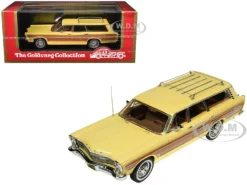 1967 Ford Country Squire Wagon Springtime Yellow With Woodgrain Sides Limited Edition To 200 Pieces Worldwide 1/43 Model Car By Goldvarg Collection