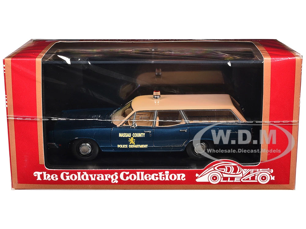 1970 Ford Country Squire Wagon Police Car "Nassau County Police Department" Blue And Tan Limited Edition To 200 Pieces Worldwide 1/43 Model Car By Goldvarg Collection 8 1970 Ford Country Squire Wagon Police Car "Nassau County Police Department" Blue And Tan Limited Edition To 200 Pieces Worldwide 1/43 Model Car By Goldvarg Collection - Image 8